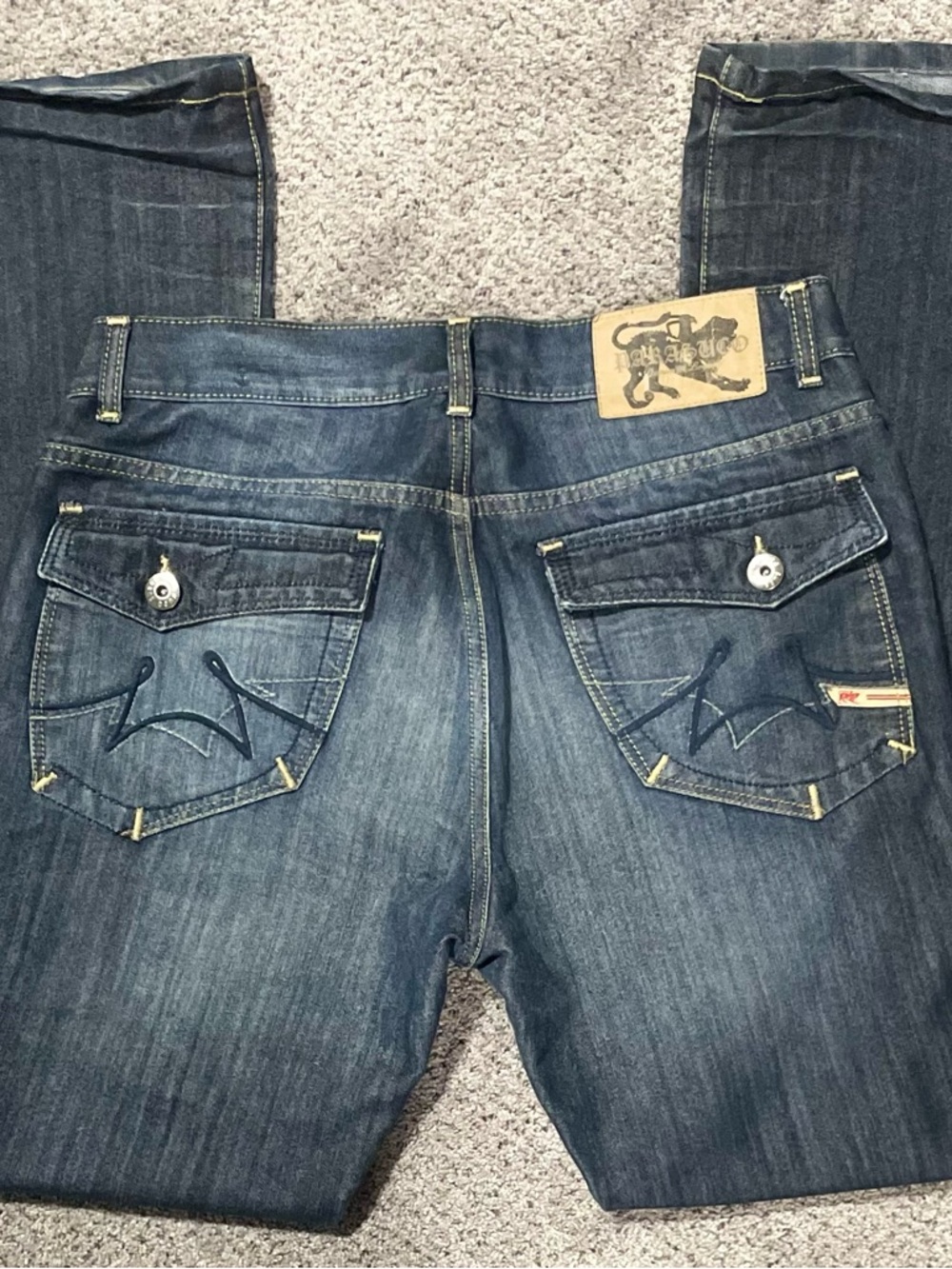 Y2K Parasuco WF897ZA Jeans 32x32 – Vintage Flap Pocket Designer Denim